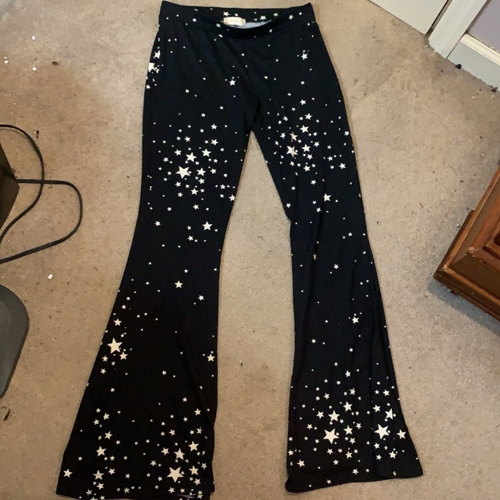 Star Print Flare Pants
